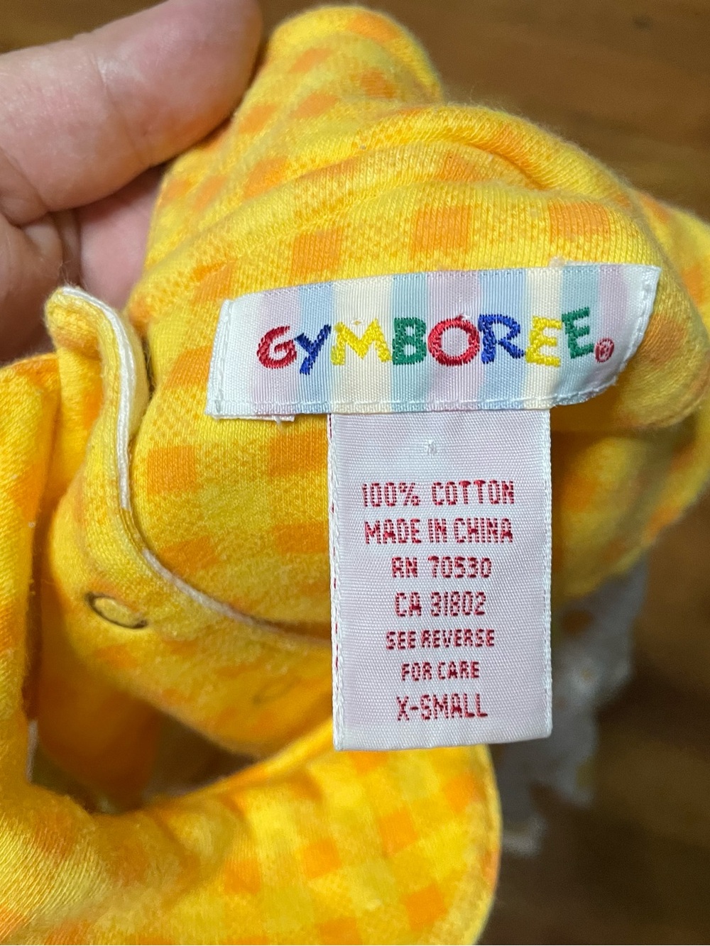 Vintage Gymboree Rainbow Tag Yellow Heart Bumble Bee Print Dress with Collar XS - Picture 2 of 6